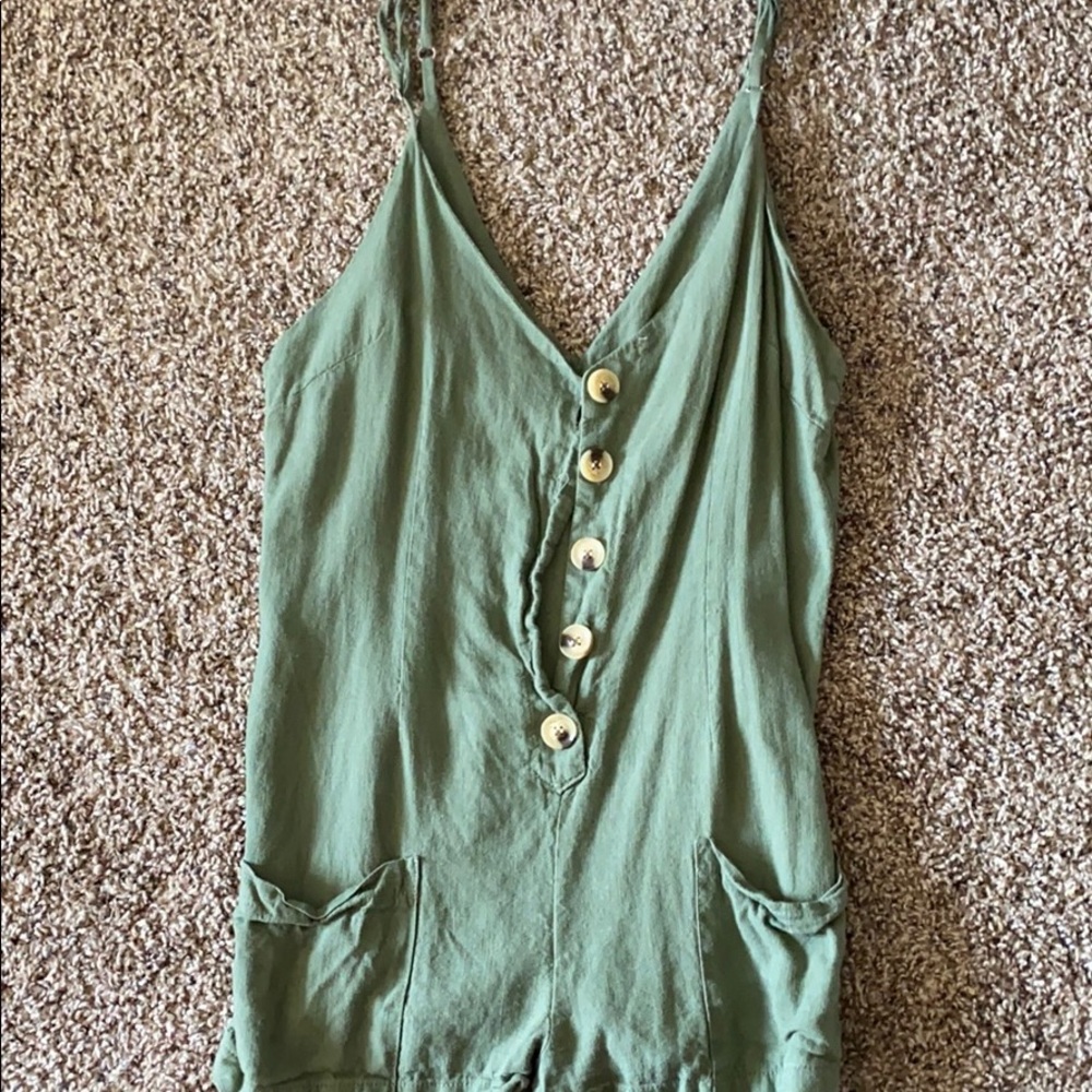 Army Green Romper